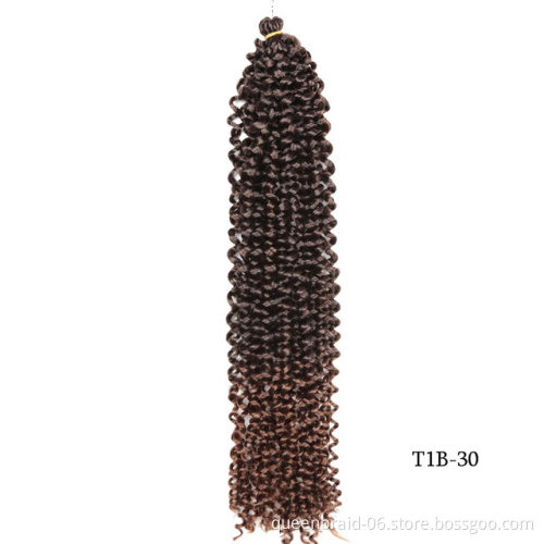 Braids Synthetic Crochet Hair Ombre Water Wave Bundles Braiding Hair Extensions passion twist hair